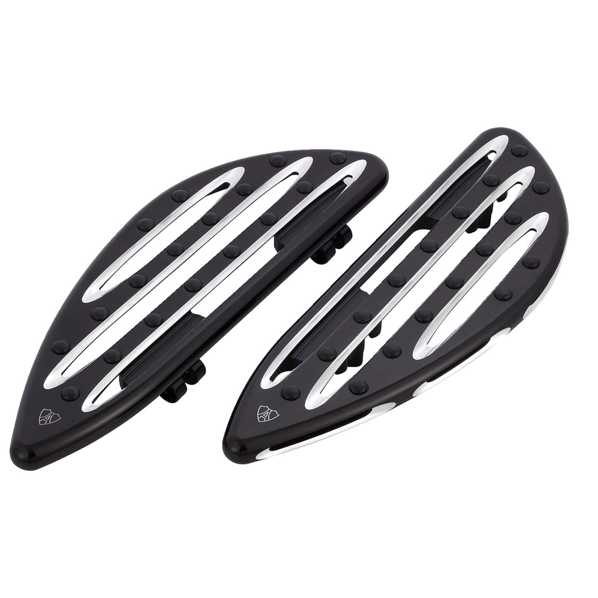 Arlen Ness, M8 Softail Deep Cut rider floorboards. Black