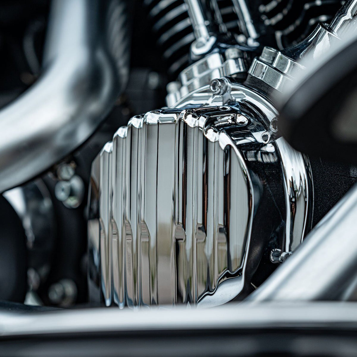 Rough Crafts, cam cover. Chrome