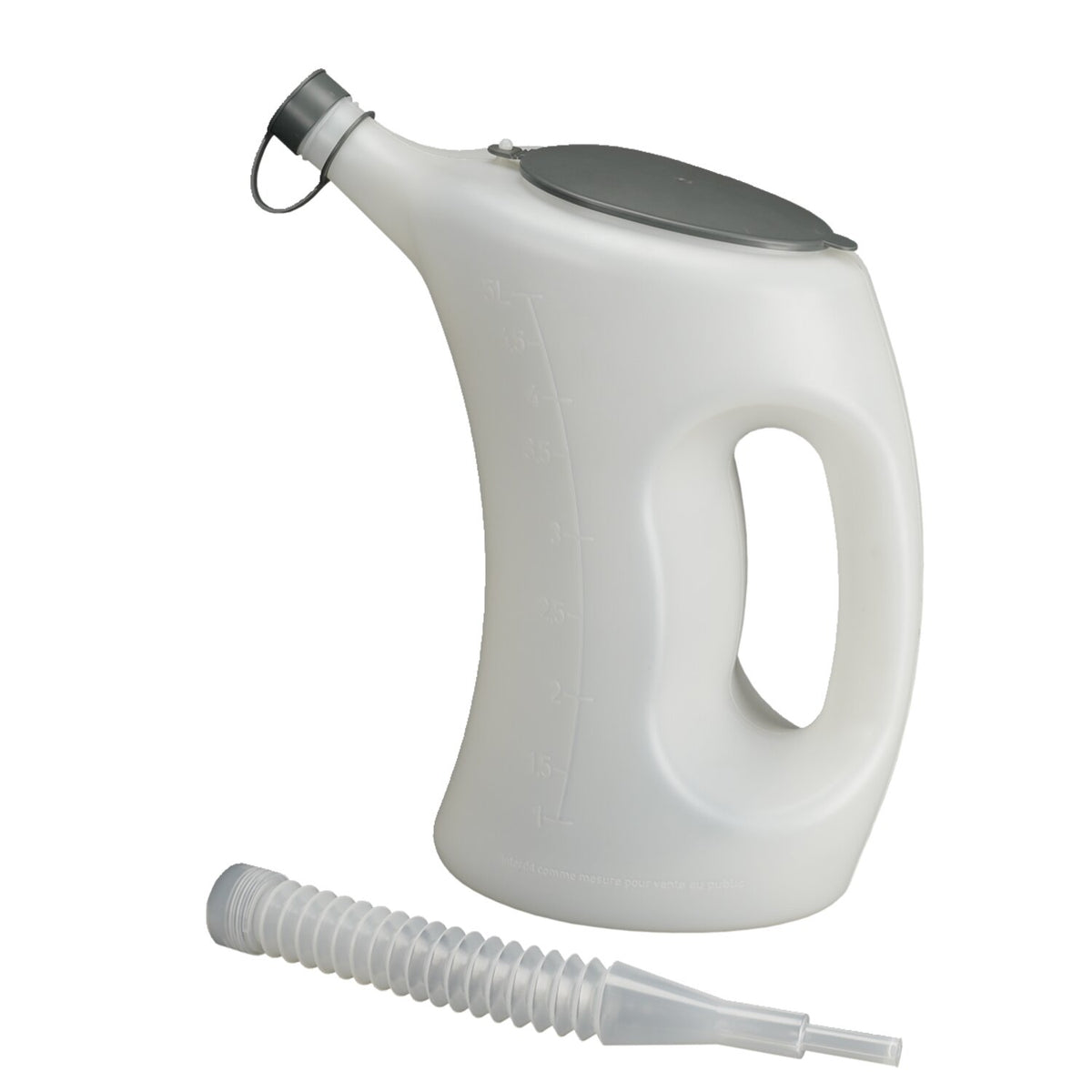 Pressol measuring jug, transparent w/cover. 5 liter