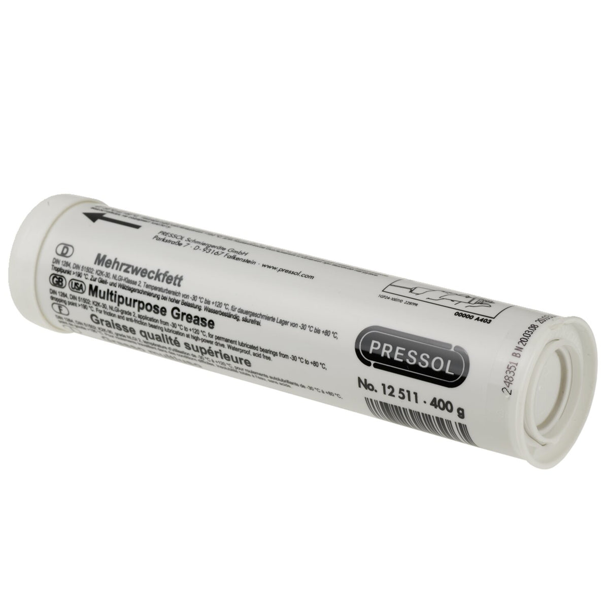 Pressol, multi purpose grease cartridge. 400 gram