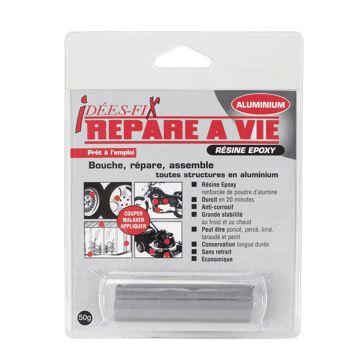Pressol, Idées-Fix moldable metal. Aluminum, 50 grams