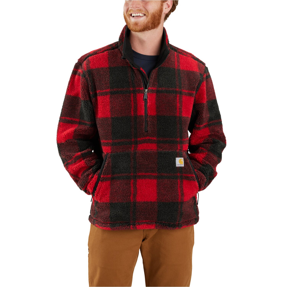 Carhartt Fleece pullover crabapple/black