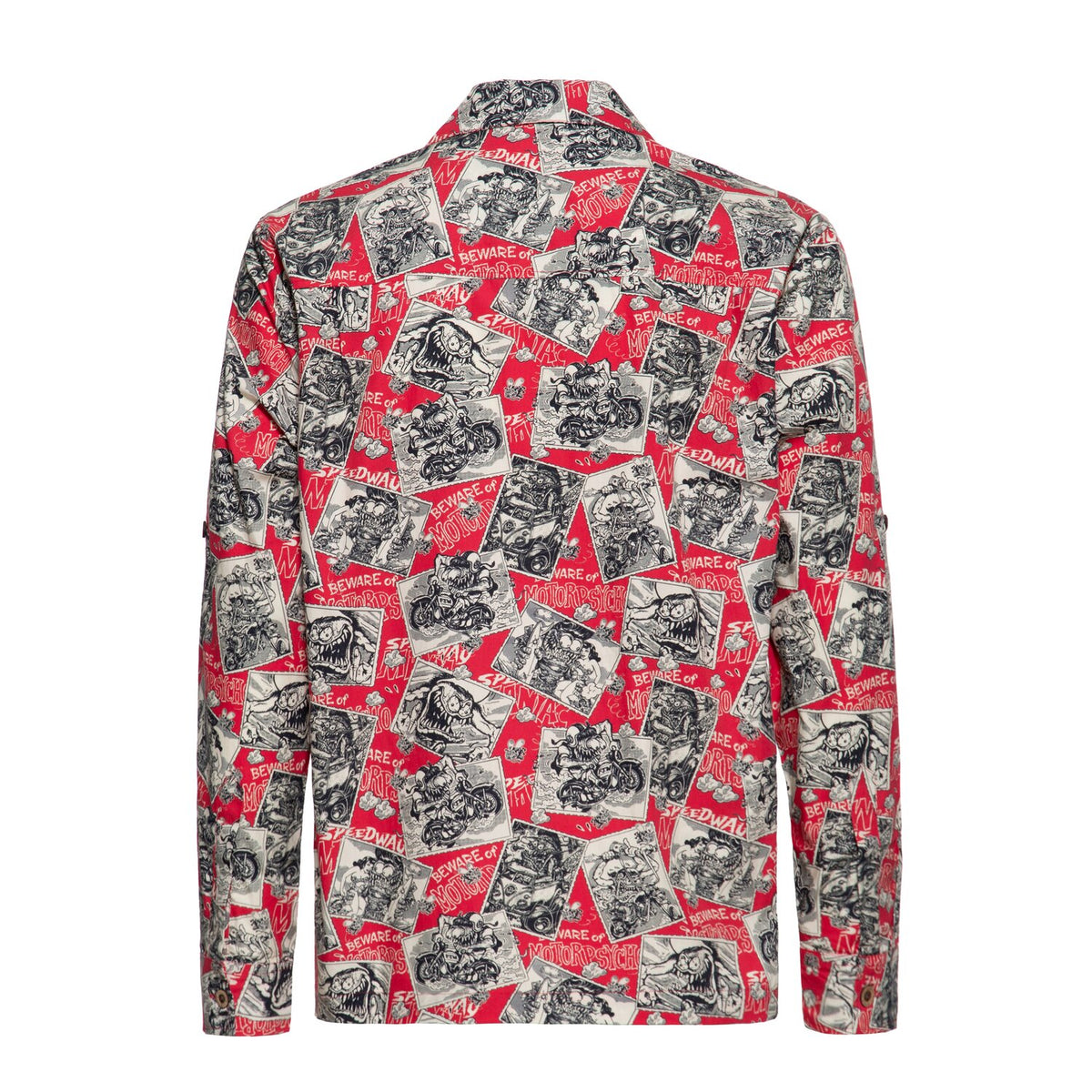 King Kerosin AOP shirt off dark red