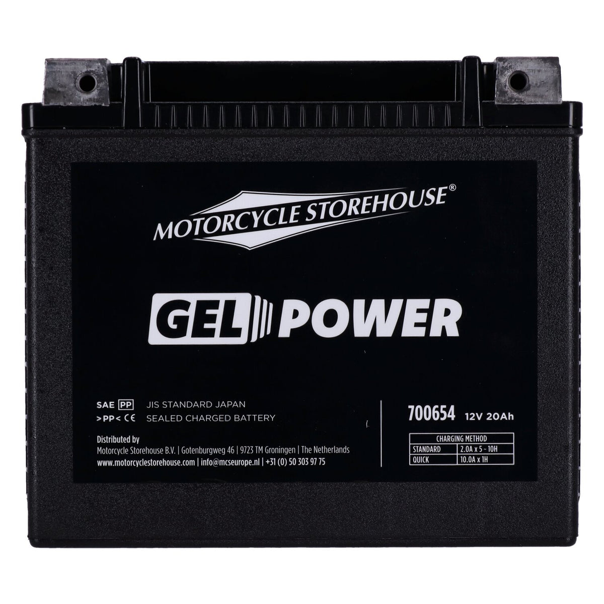 MCS, Nano Series sealed GEL battery. 12V, 20Ah, 360cca