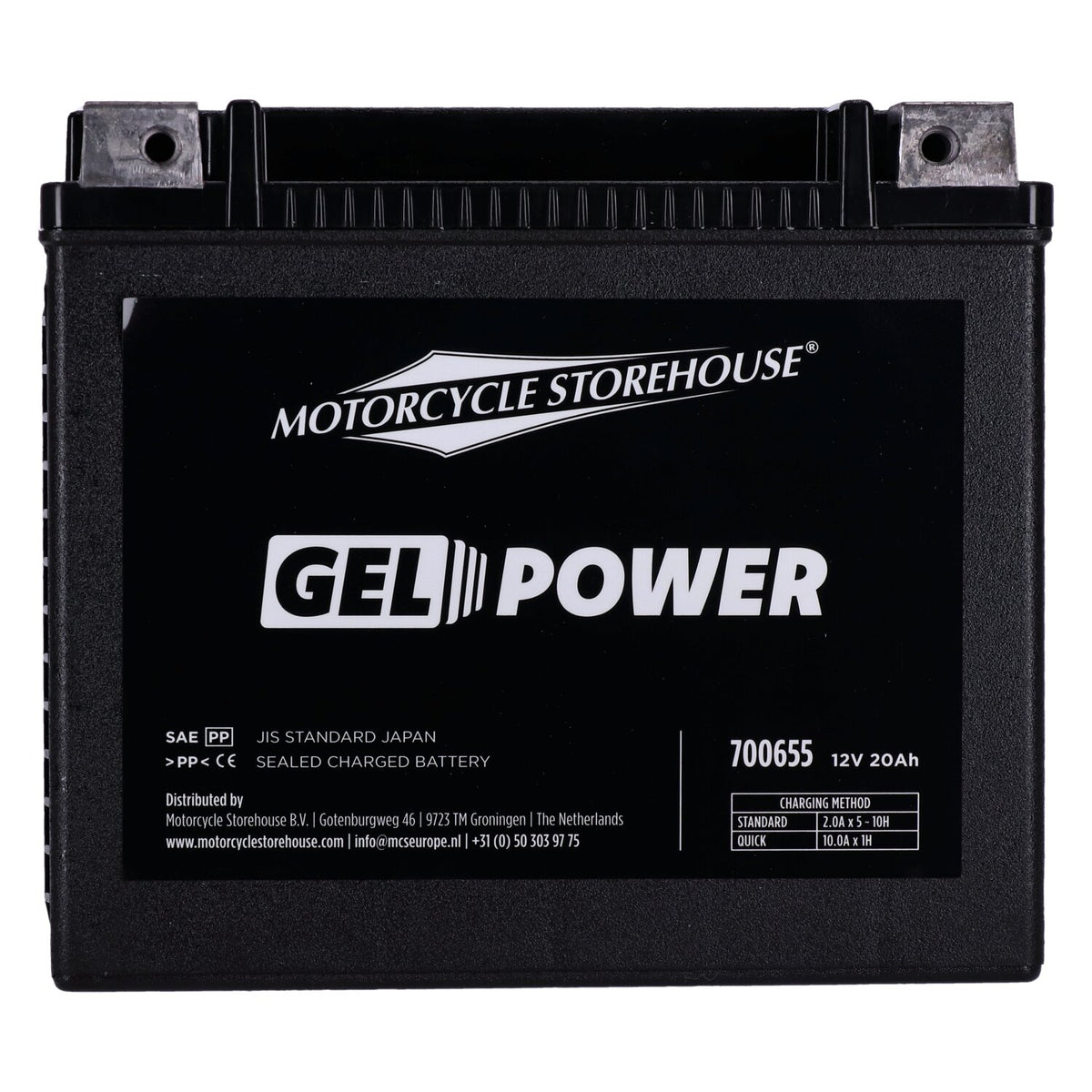 MCS, Nano Series sealed GEL battery. 12V, 20Ah, 360CCA