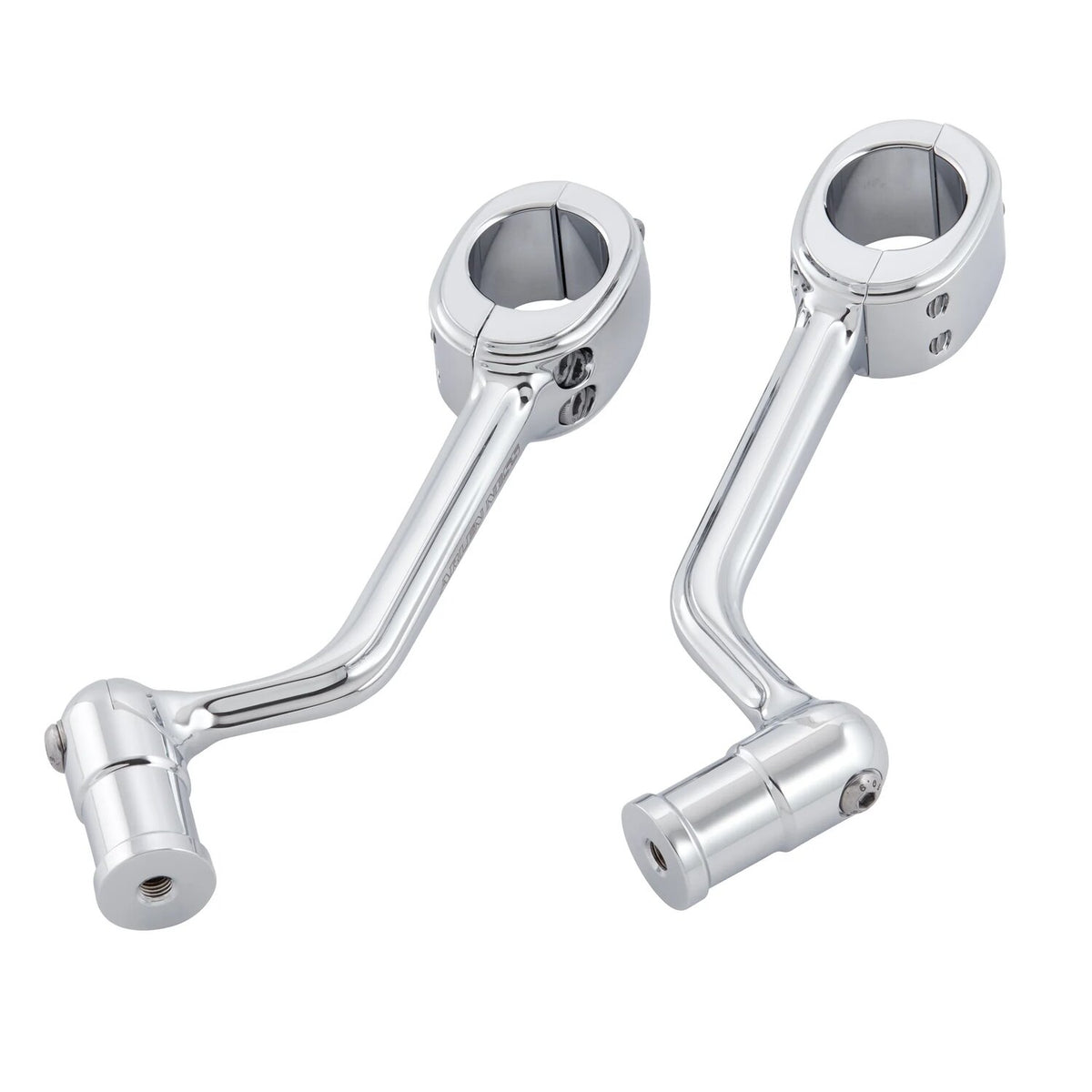 Arlen Ness, forged highway peg mounts. No pegs. Chrome