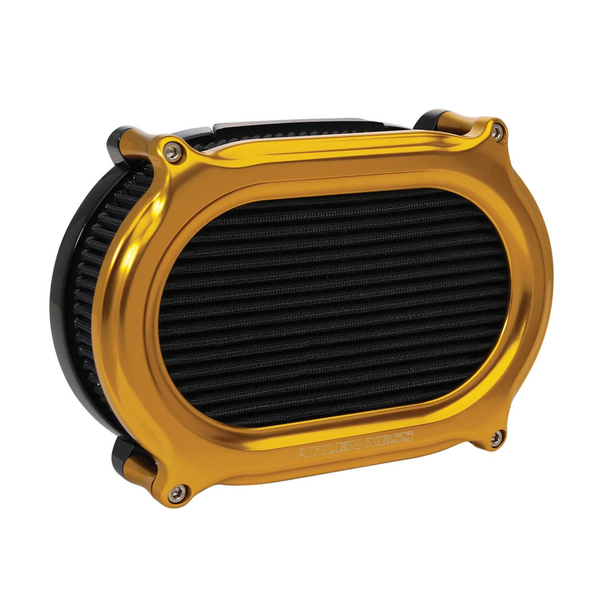 Arlen Ness, Stage II Oval Upgrade air cleaner kit. Gold