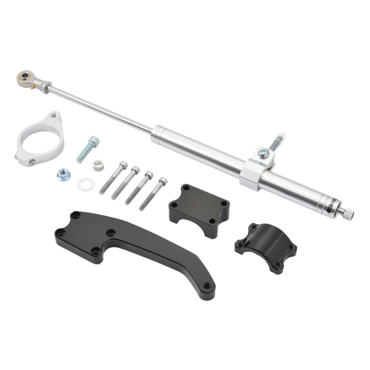 Daytona, steering damper kit. Silver