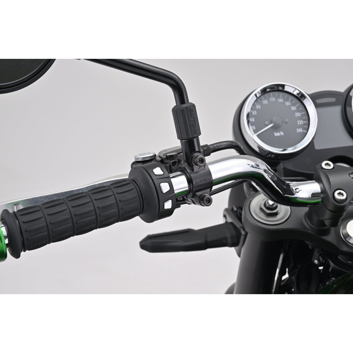 Daytona, 3-Button switch for handlebars. Black/Chrome