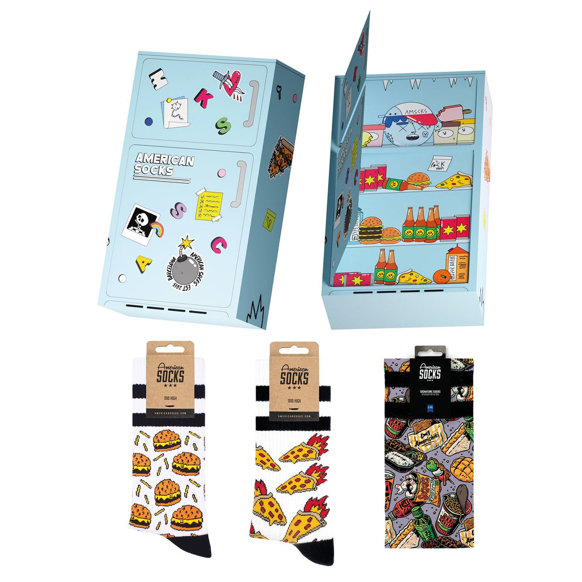 American Socks Frosty Fridge gift box
