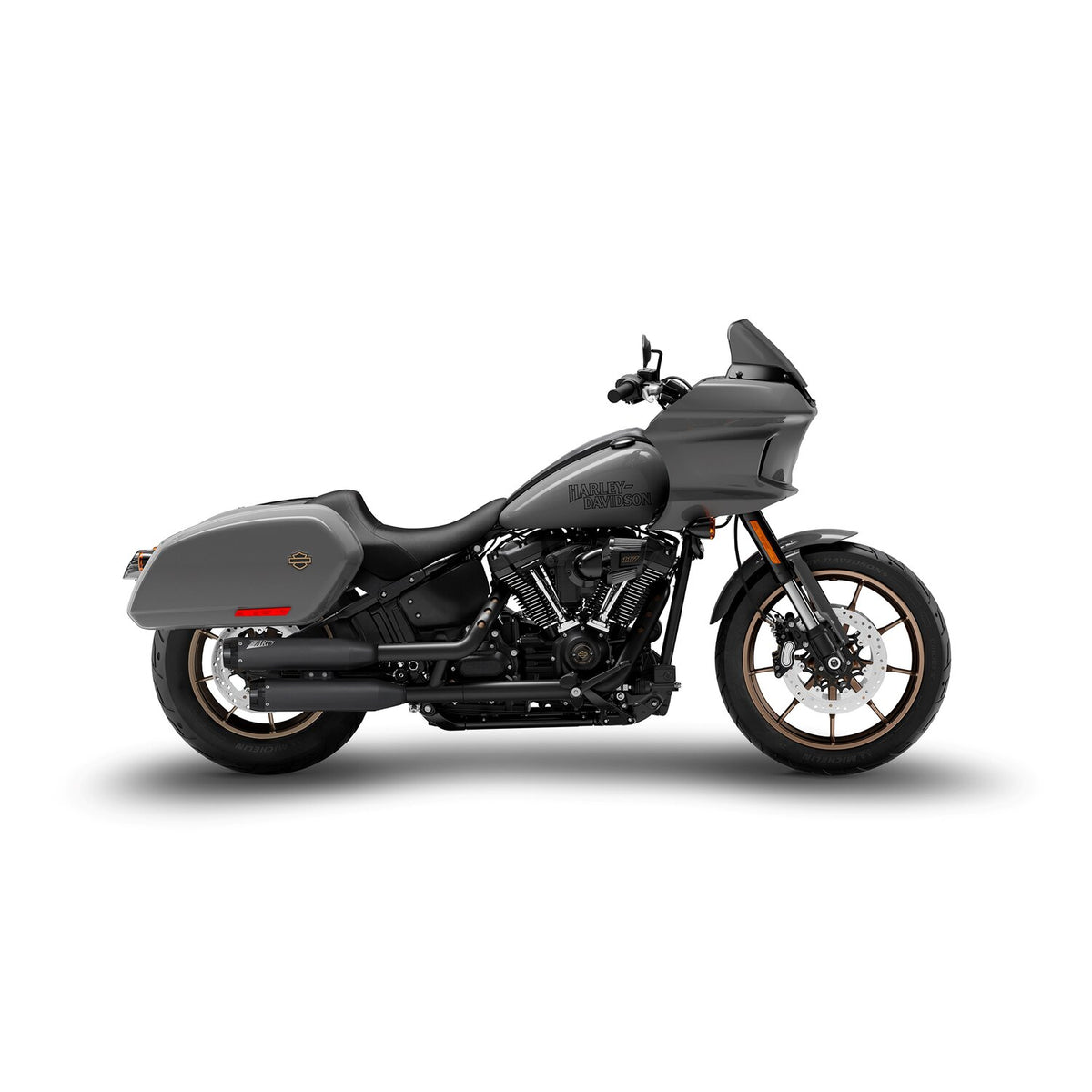 Zard, 'Overlapped' 2-2 slip-on mufflers. Matte black