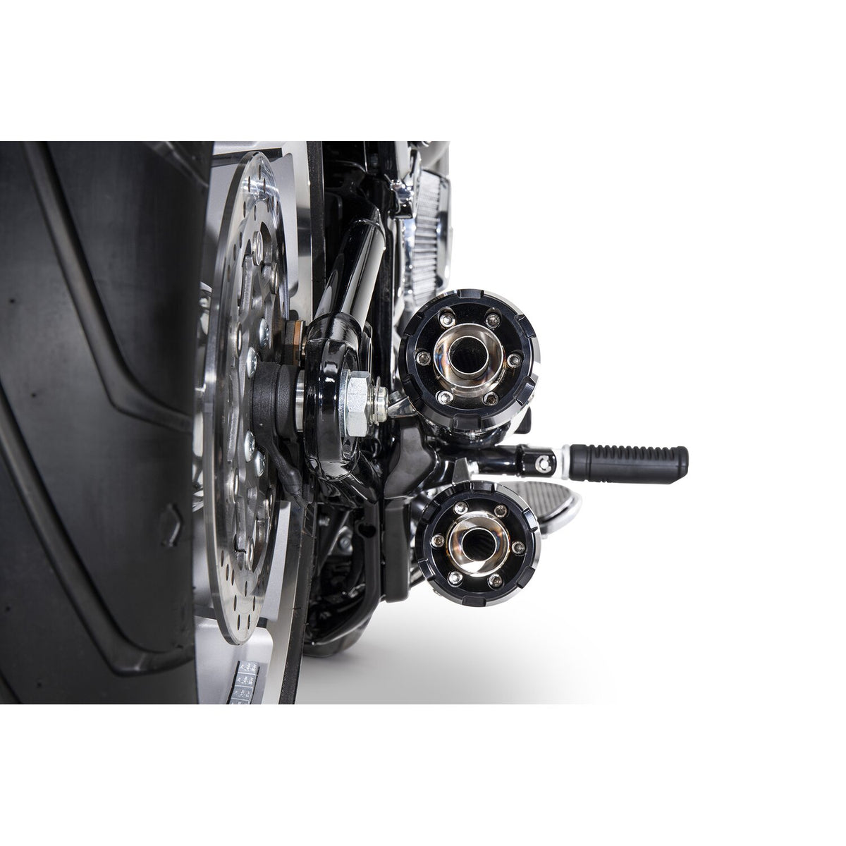 Zard, 'Overlapped' 2-2 slip-on mufflers. Satin