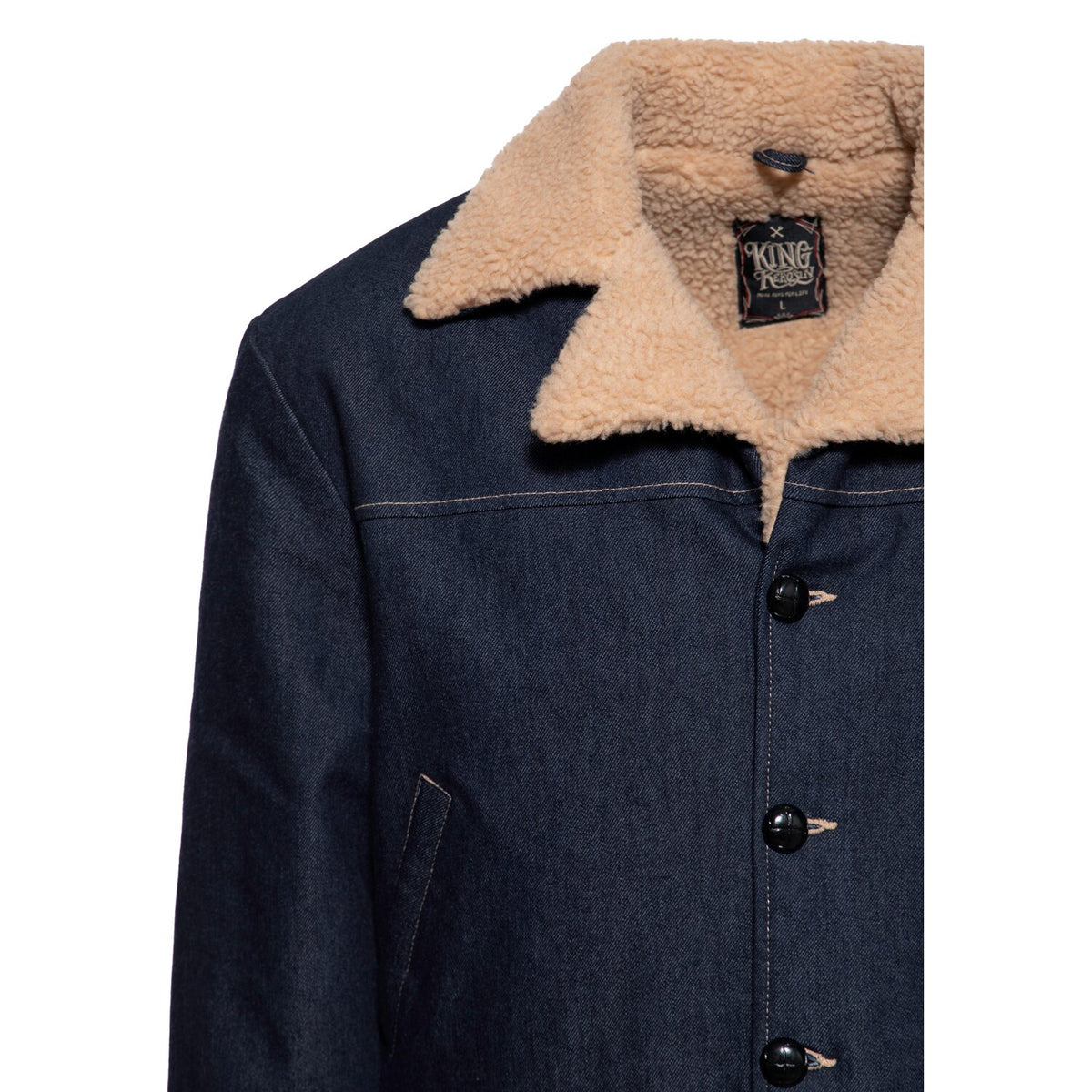 King Kerosin Jeans jacket dark blue wash