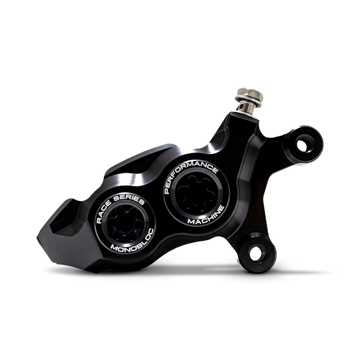 PM, Race Series 4-P Monobloc caliper. Right front. Black