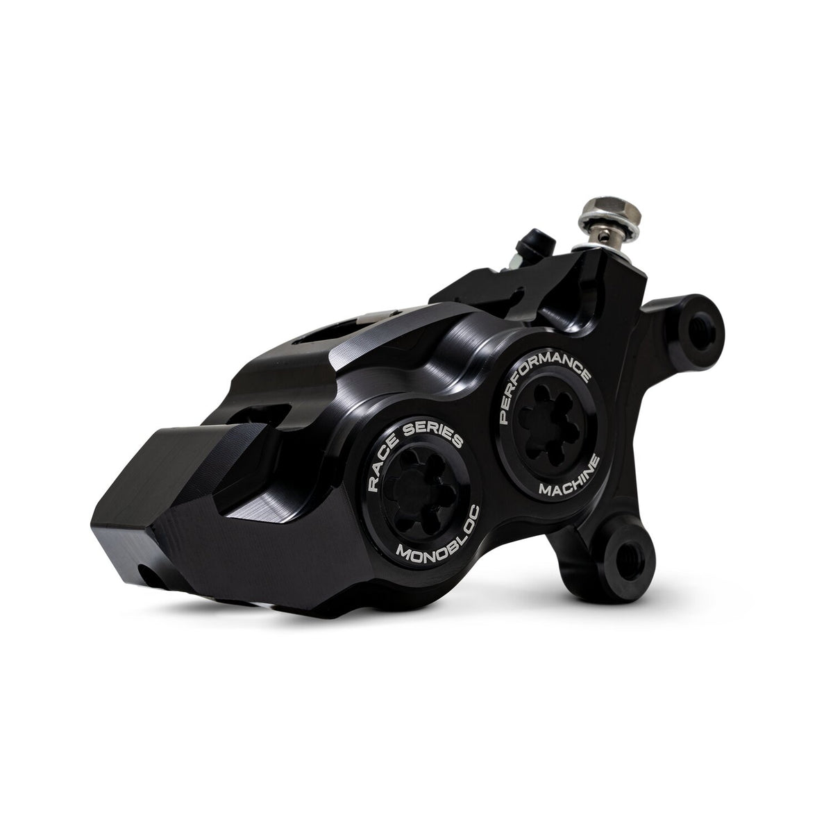 PM, Race Series 4-P Monobloc caliper. Right front. Black