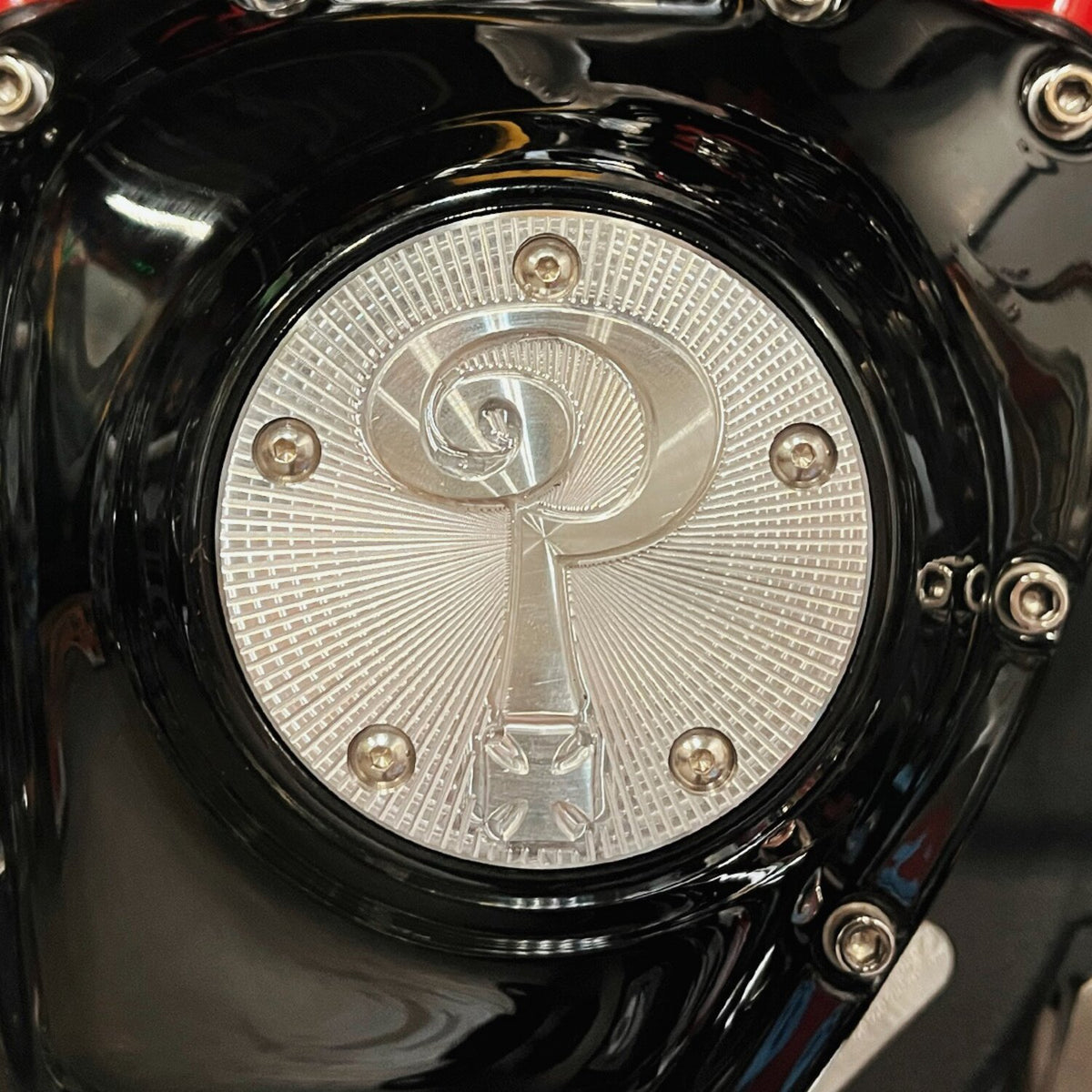 Indian Larry, 'Question Mark' 5-hole point cover. Polished