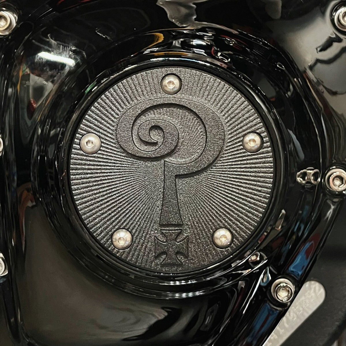 Indian Larry, 'Question Mark' point cover. Matte black