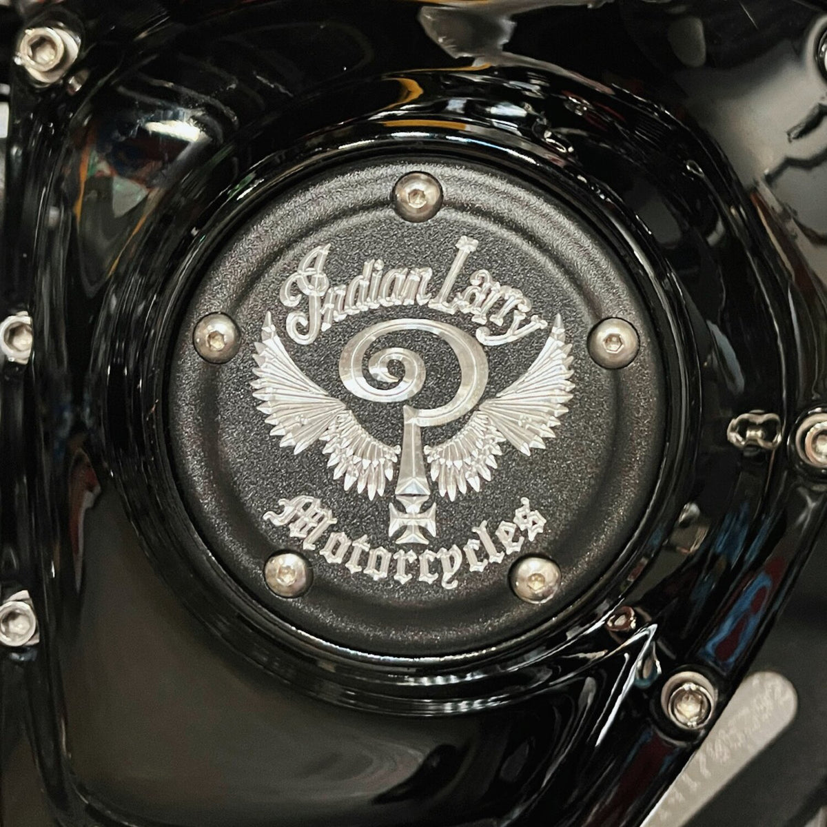 Indian Larry, 'Indian Larry' logo 5-hole point cover. Matte