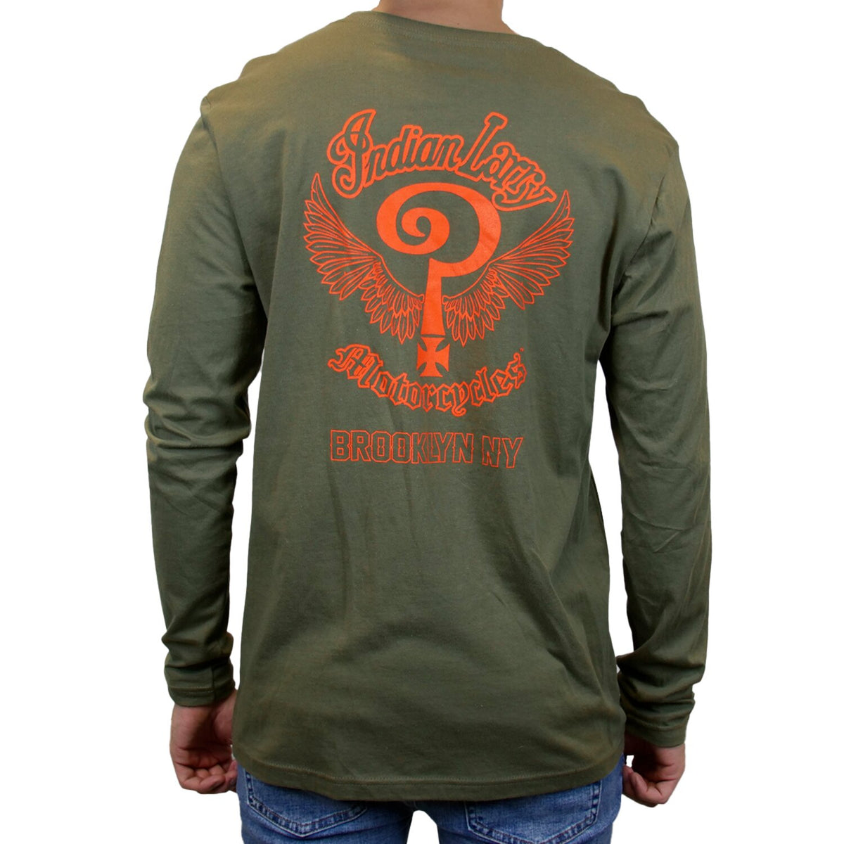 Indian Larry John's long sleeve army green