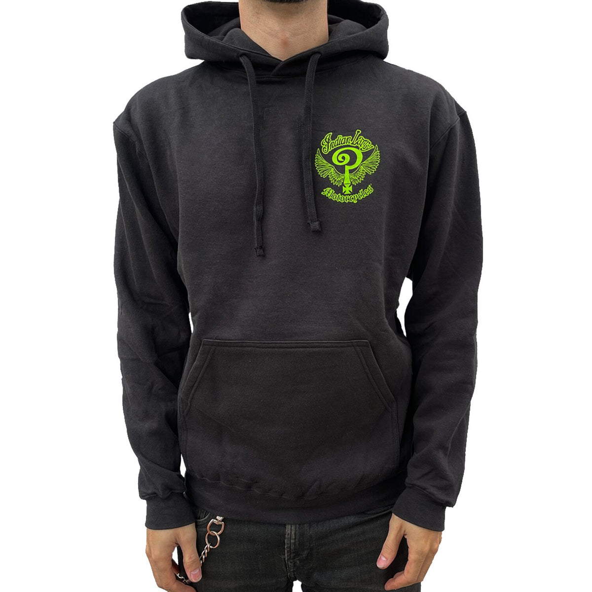 Indian Larry Slime logo hoodie