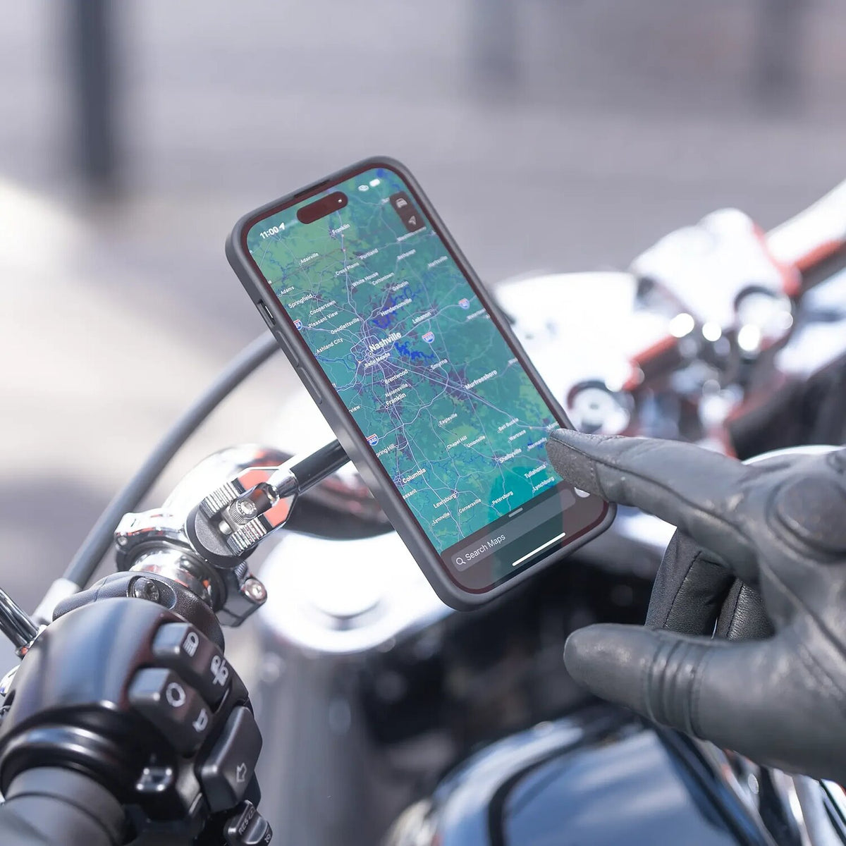 SP Connect Moto Mount 3D 1-1/2". SPC+. Chrome