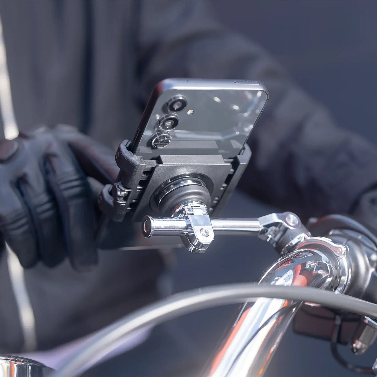 SP Connect Moto Mount 3D 1-1/2". SPC+. Chrome