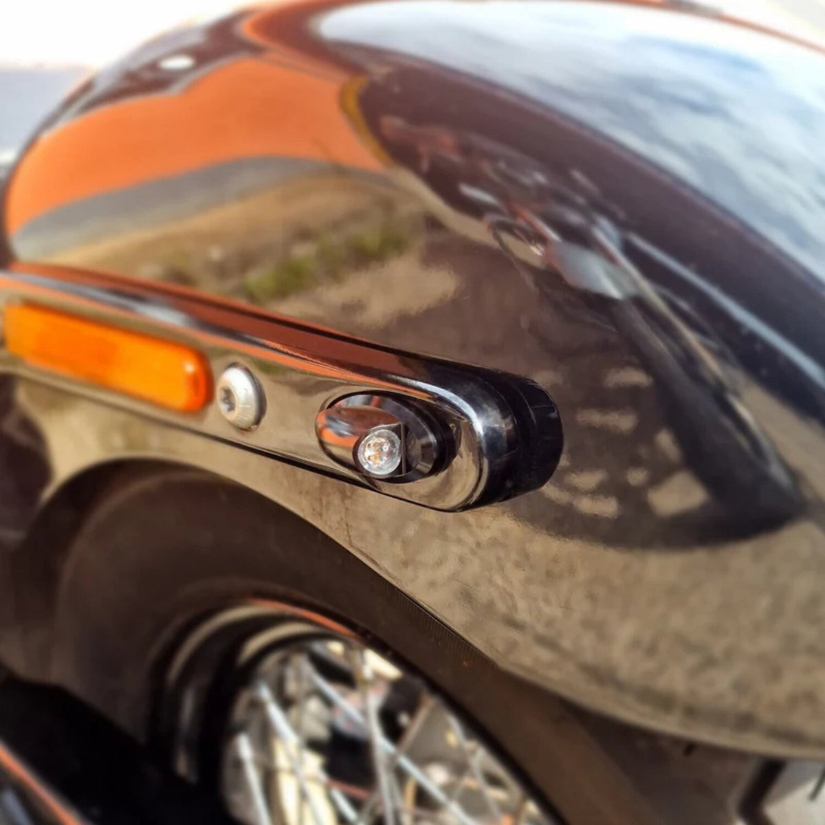 Motogadget, Mo.blaze Tens 3-1 LED Turn signal combo. Black