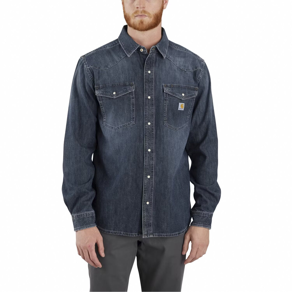 Carhartt Denim L/S Snap Front Shirt wyatt