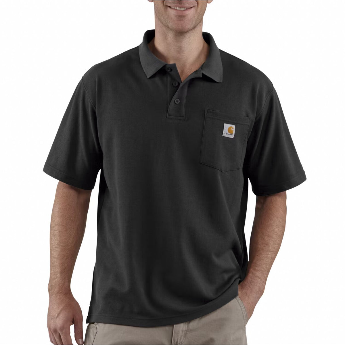 Carhartt Midweight S/S Pocket Polo black