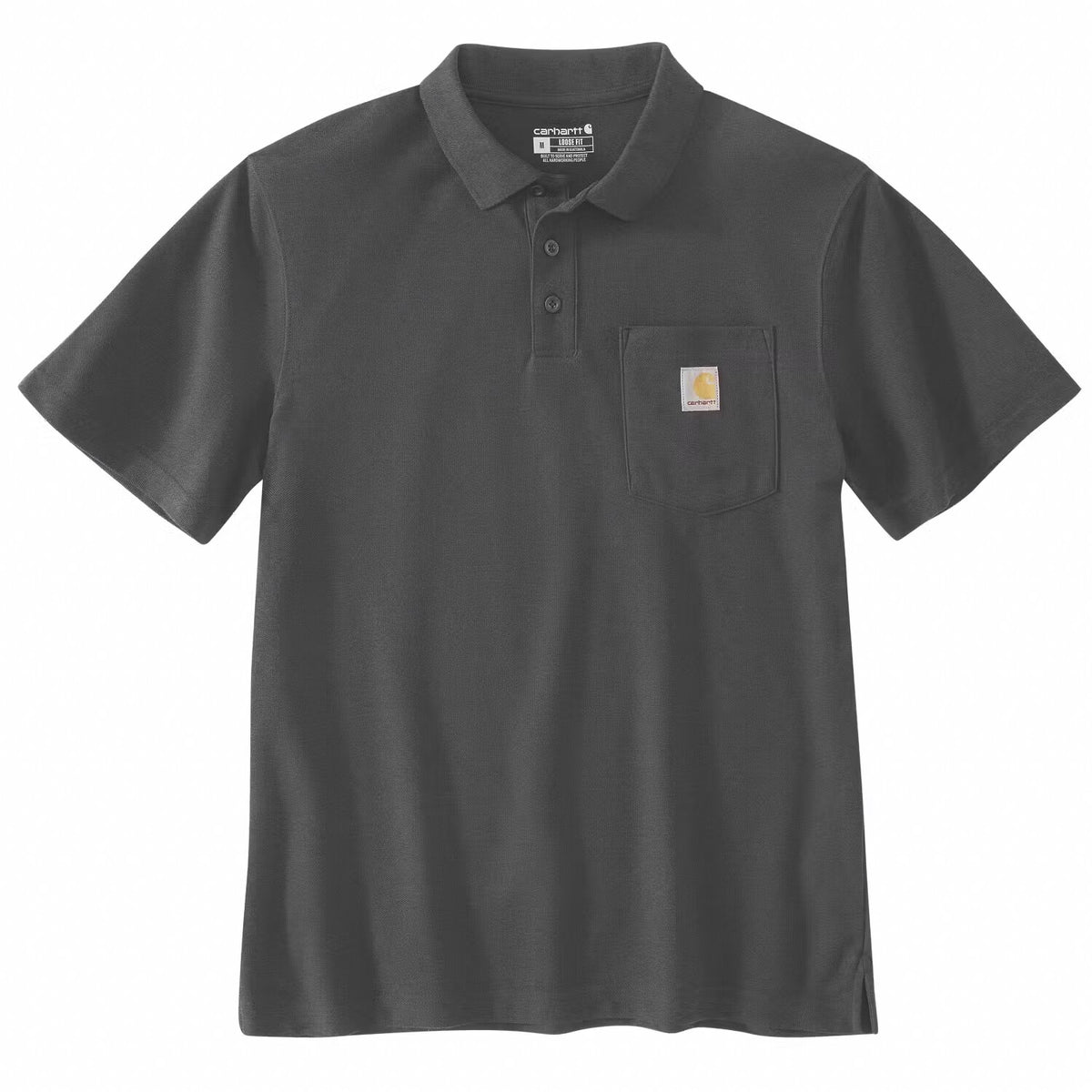 Carhartt Midweight S/S Pocket Polo carbon heather