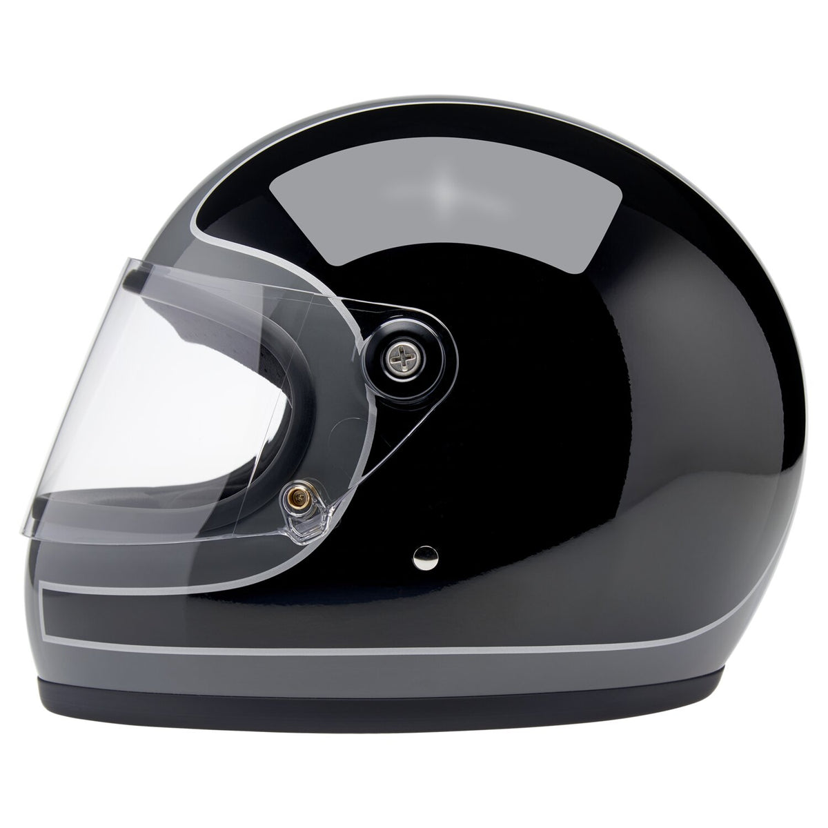 Biltwell Gringo S helmet Storm Grey/Black Tracker Gloss