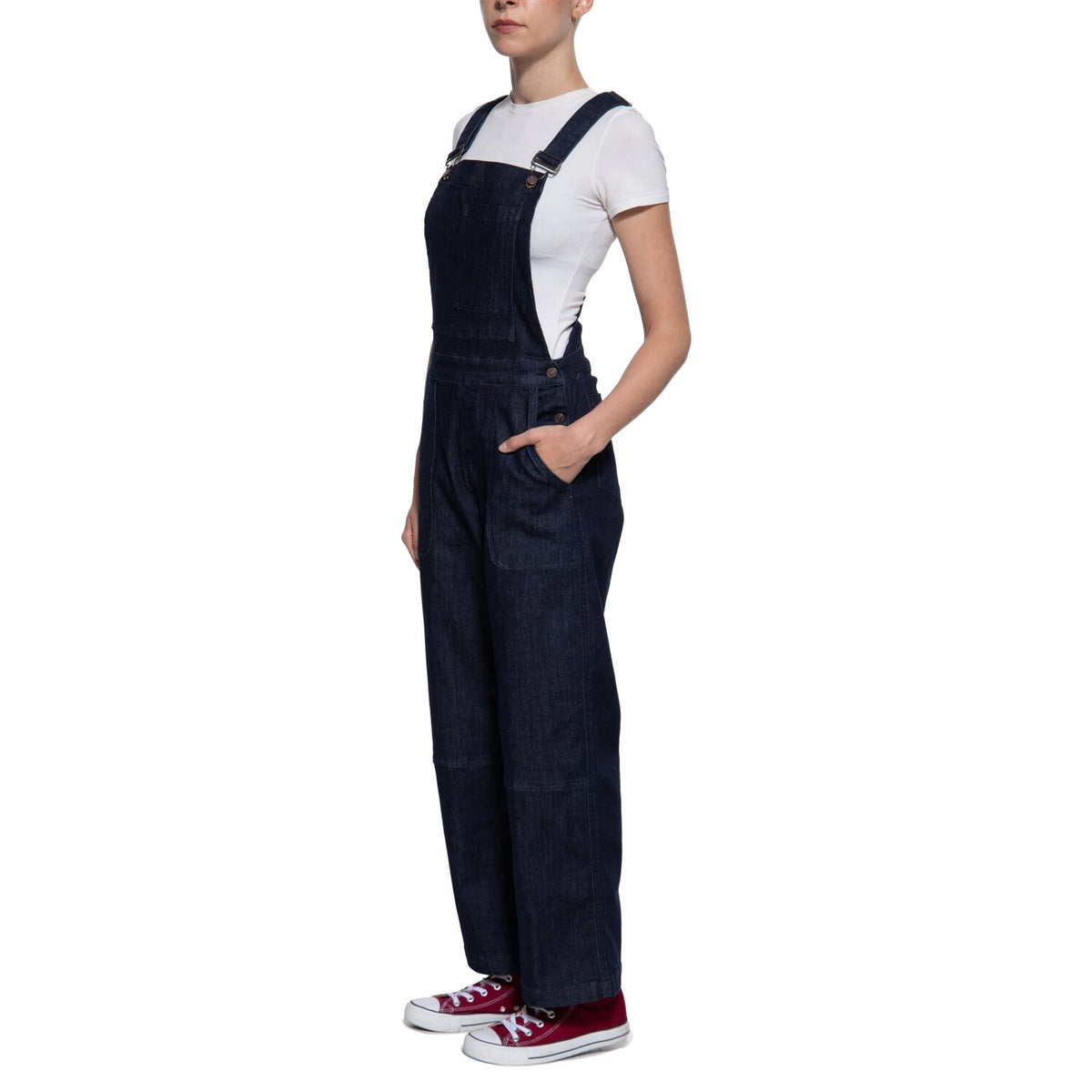 Queen Kerosin bib overall blue