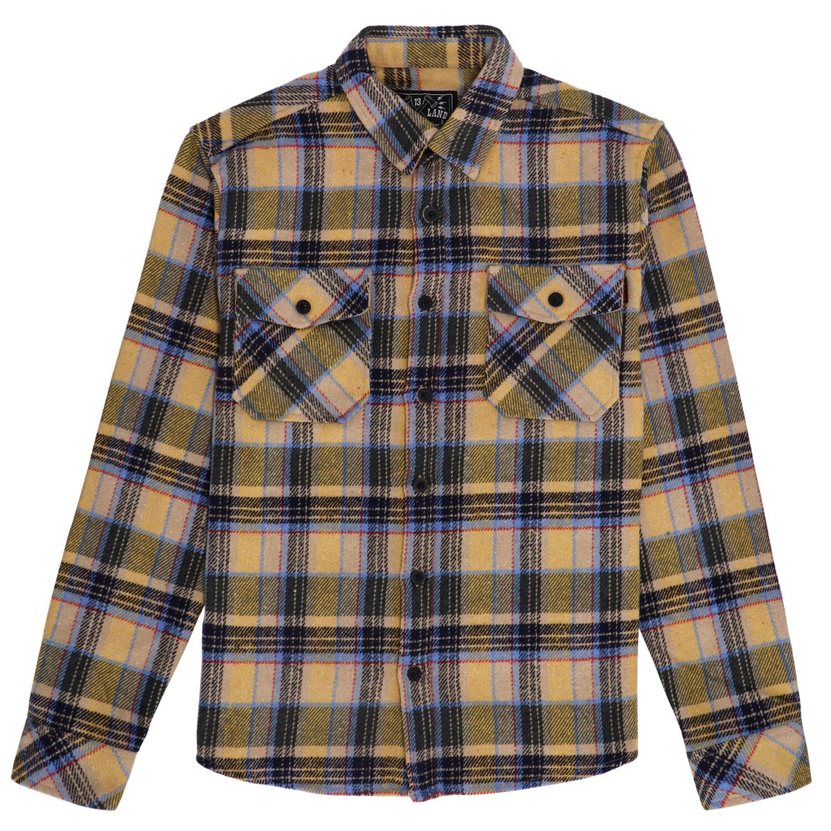 13 1/2 Steel flannel yellow