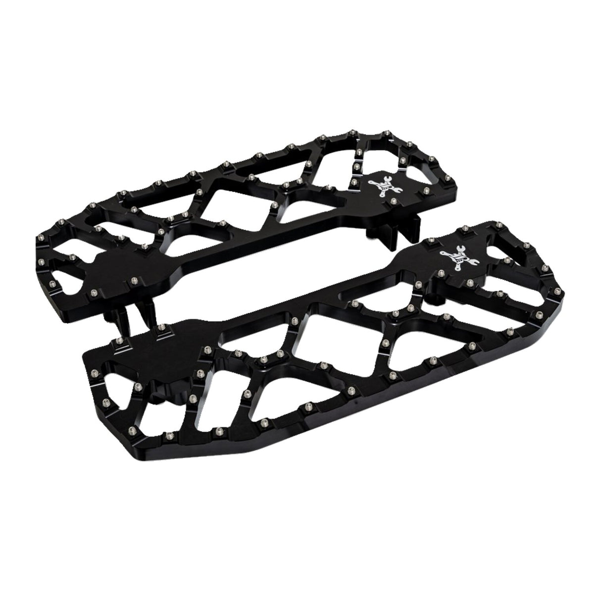 Burly Brand, MX-Evolution rider floorboards. Black