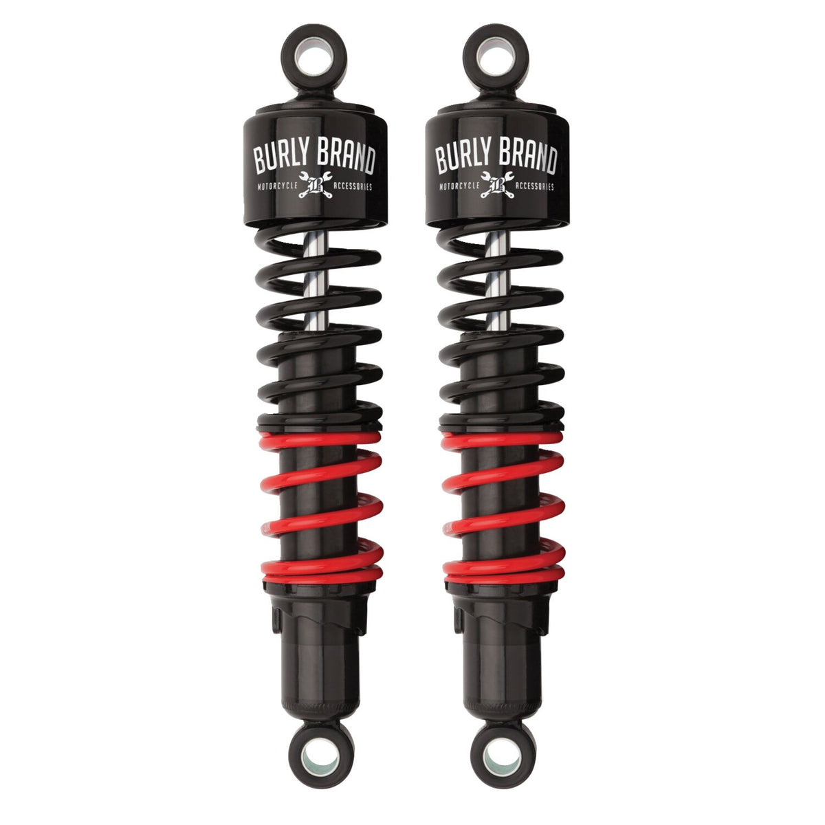 Burly Brand, stiletto shocks, 13" Heavy duty rate. Black