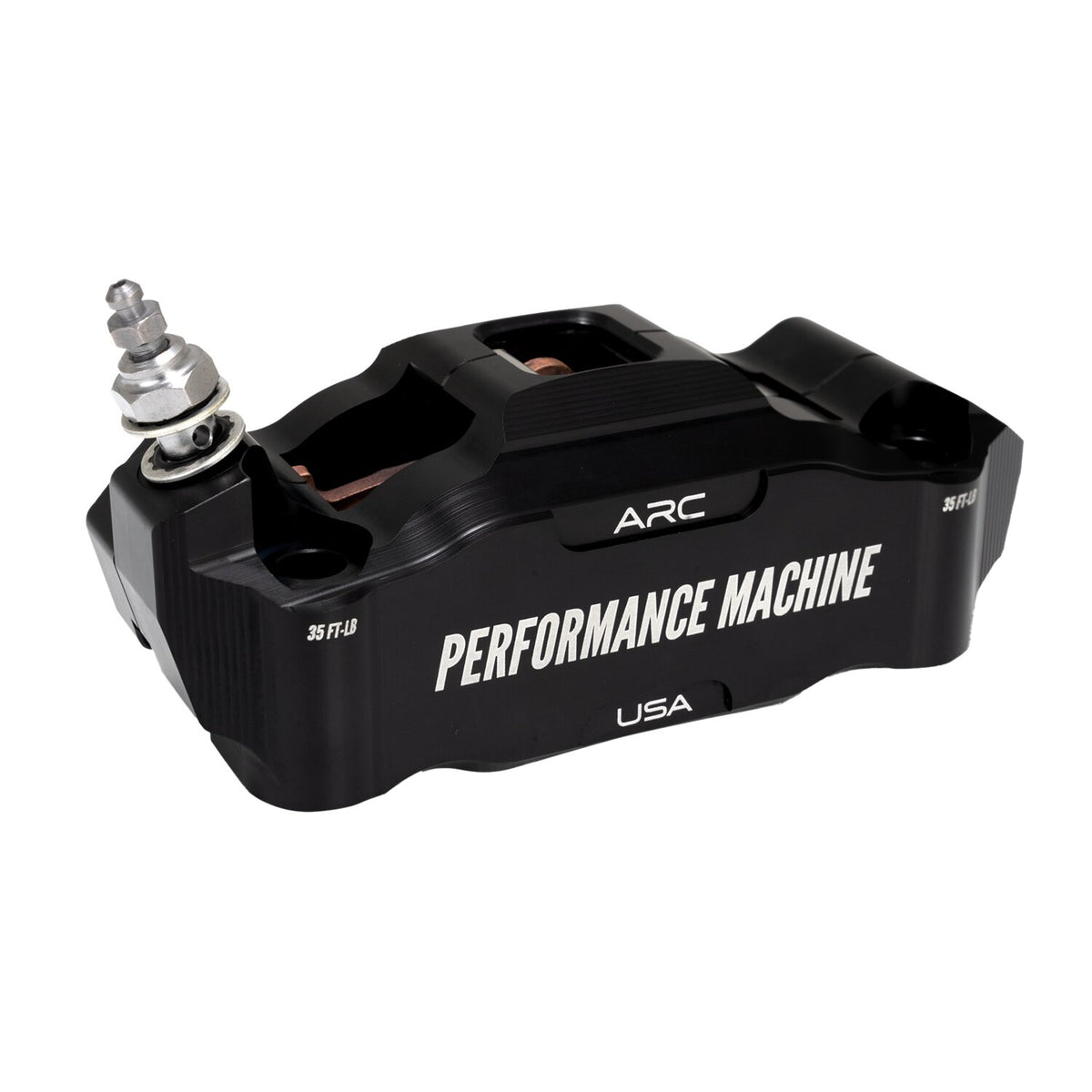 Performance Machine, Race Series radial caliper. Left. Black