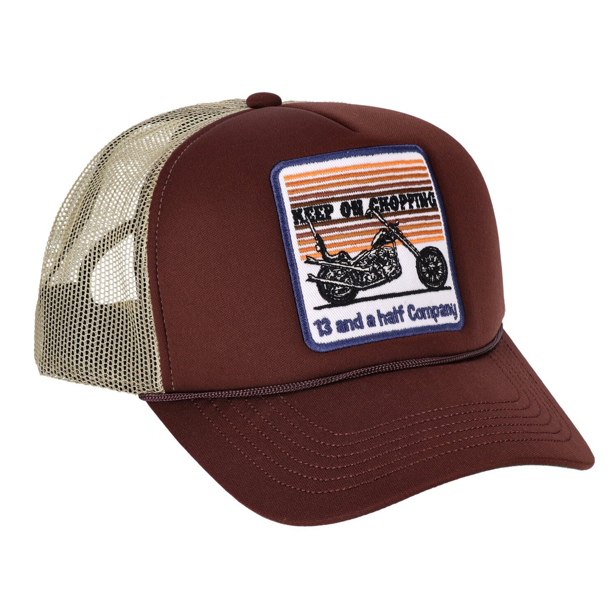 13 1/2 Keep On Chopping trucker cap brown/khaki