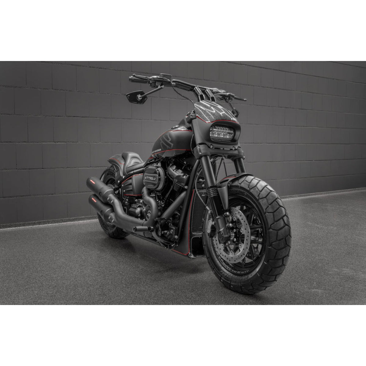 Killer Custom, 'Back Saver' Raked T-Bar Mega handlebar 8"