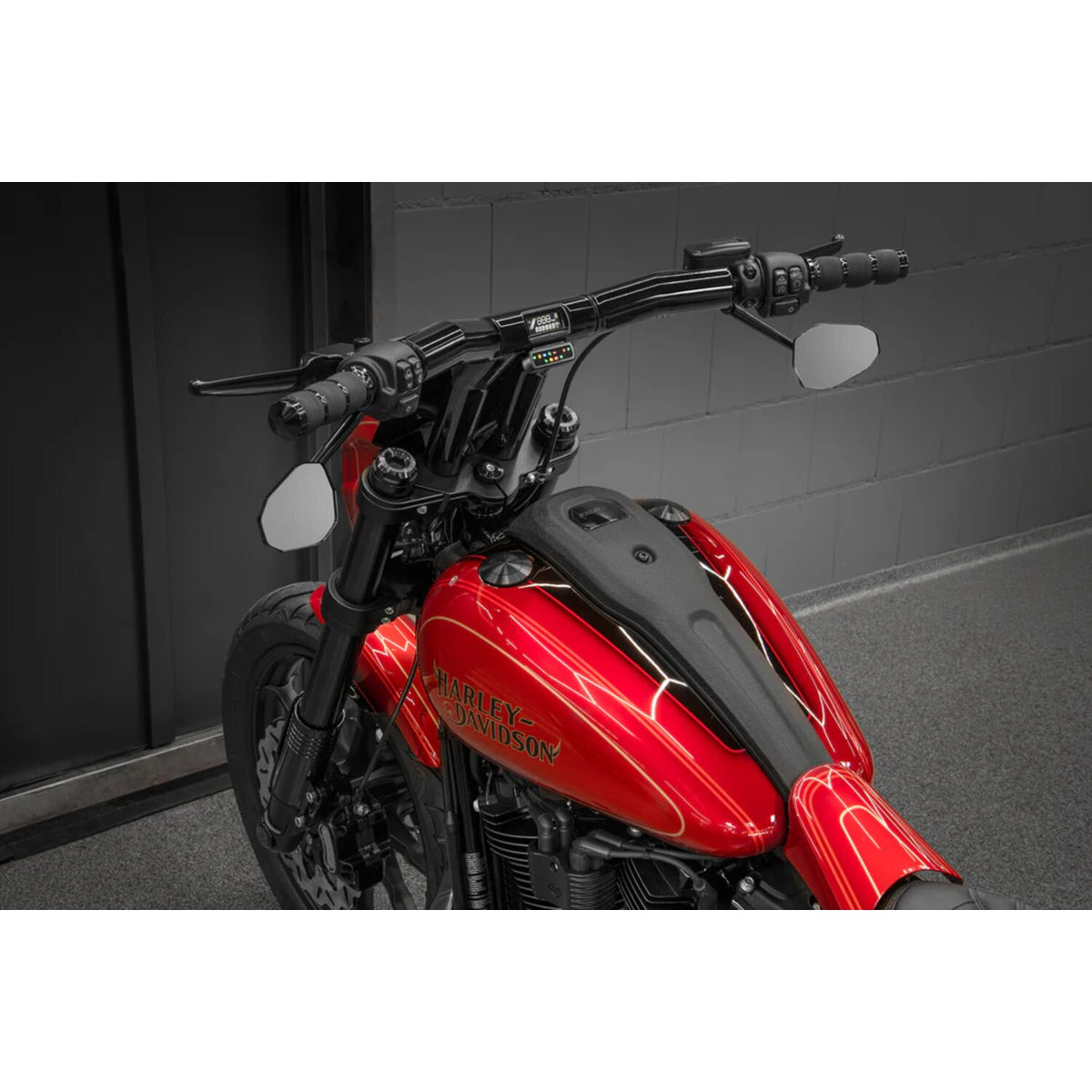 Killer Custom, 'Back Saver' Raked T-Bar Mega handlebar 4"