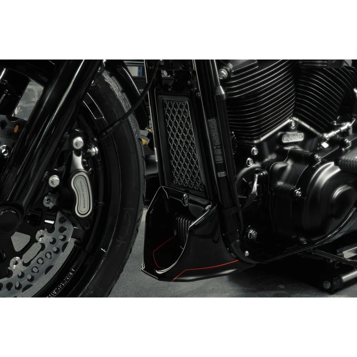Killer Custom, oil radiator guard 'David'. Black
