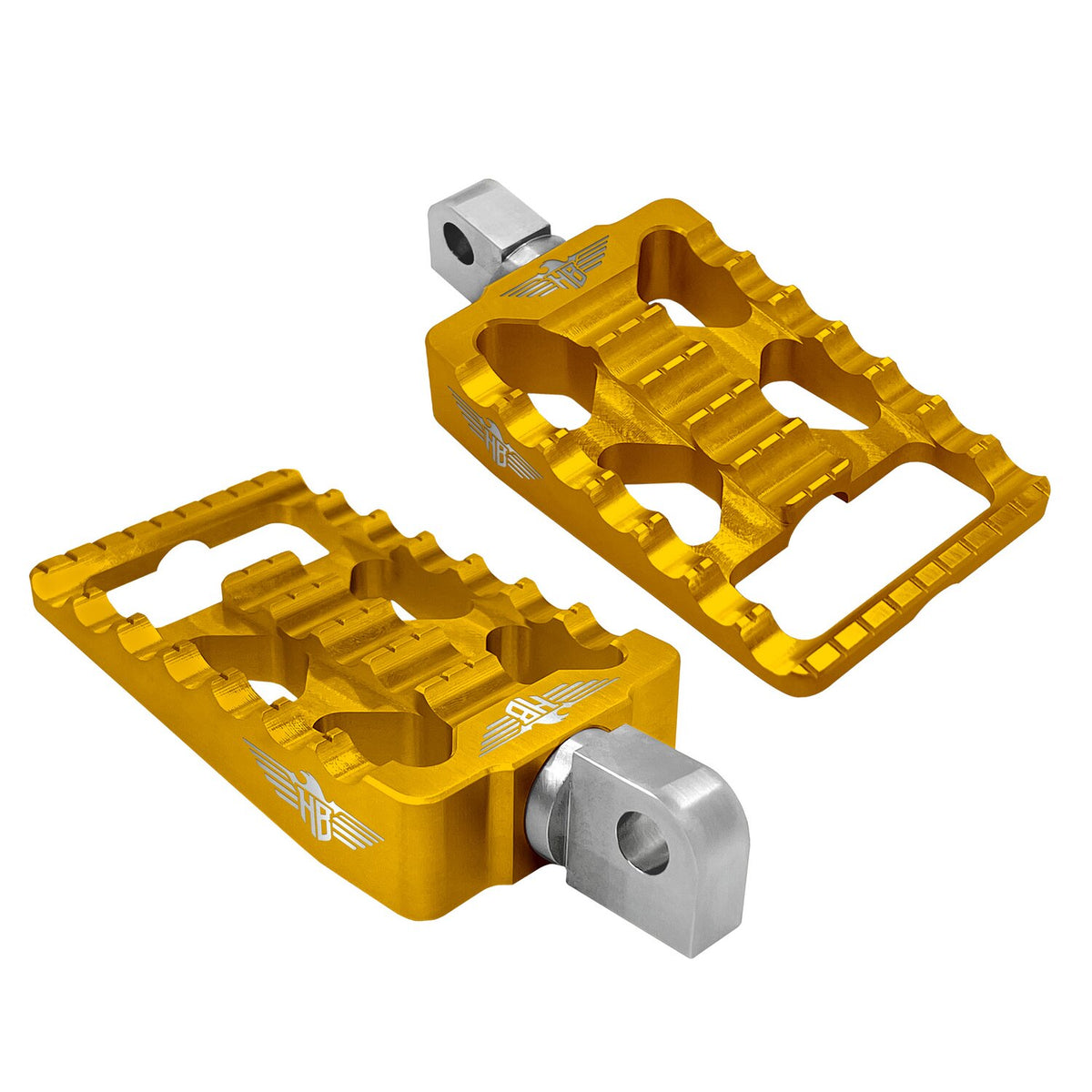 HeinzBikes, MX foot pegs V1. Gold