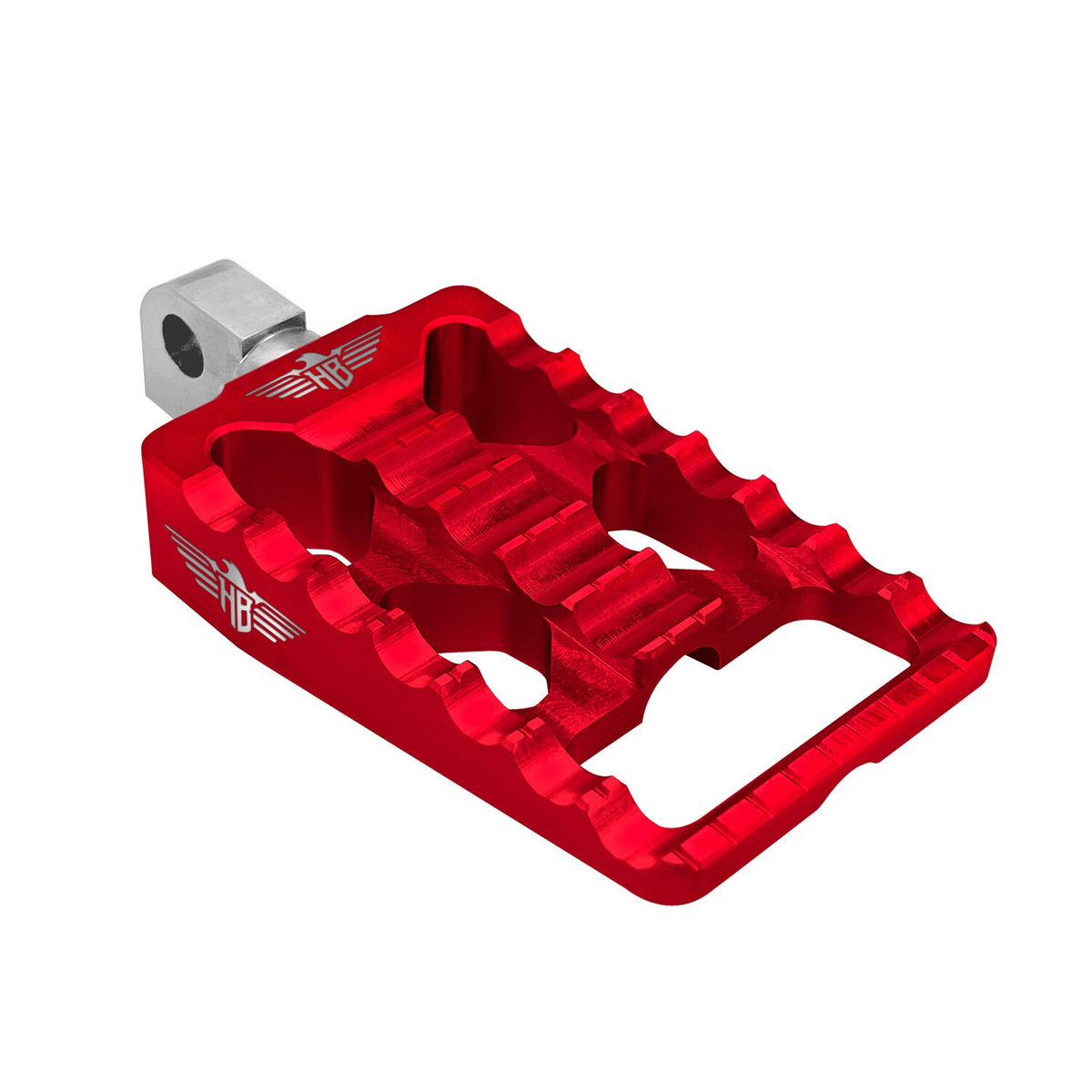 HeinzBikes, MX passenger foot pegs V1. Red