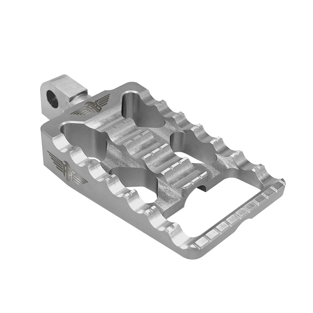 HeinzBikes, MX passenger foot pegs V1. Silver