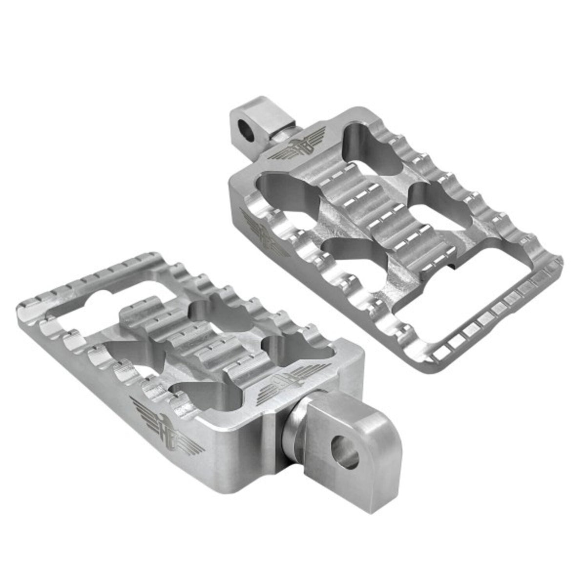 HeinzBikes, MX passenger foot pegs V1. Silver