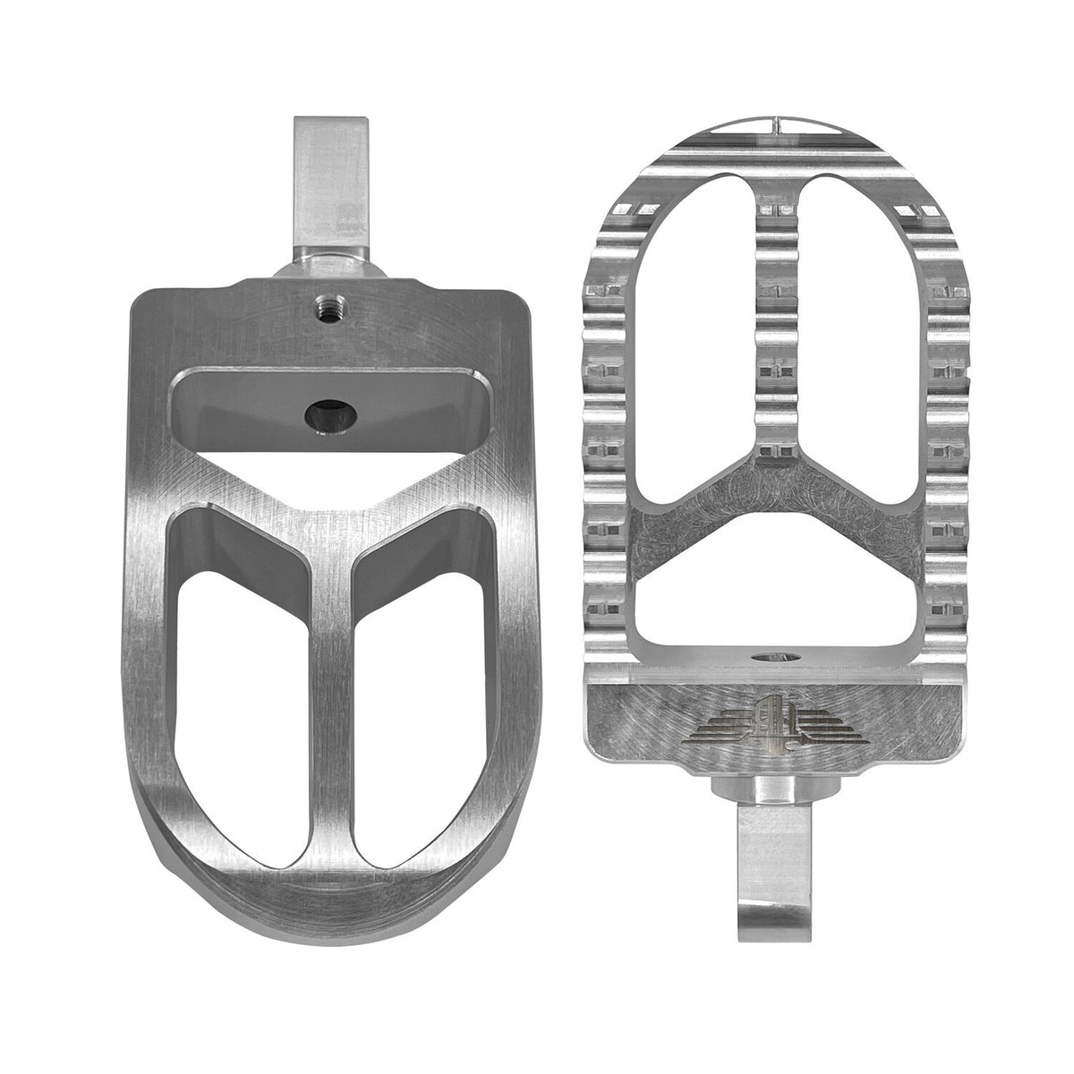 HeinzBikes, MX foot pegs V2. Silver