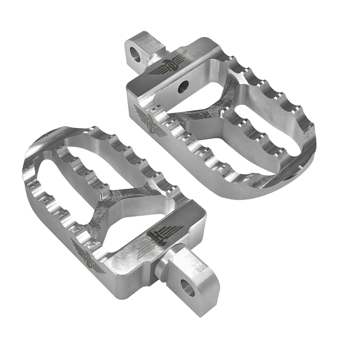HeinzBikes, MX foot pegs V2. Silver