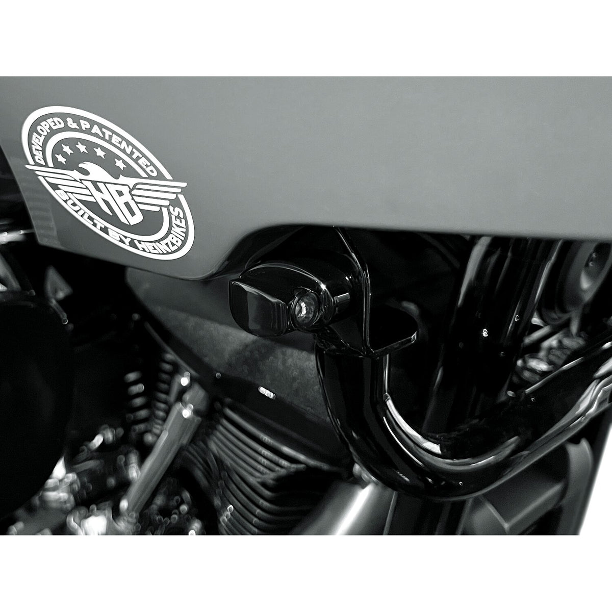 HeinzBikes, ST Nano front signals. Chrome