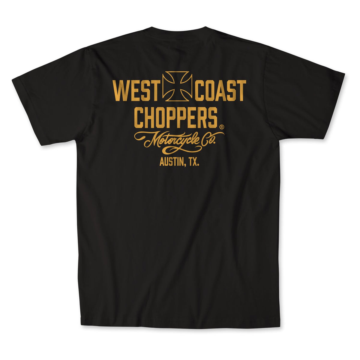 WCC Motorcycle t-shirt black/yellow