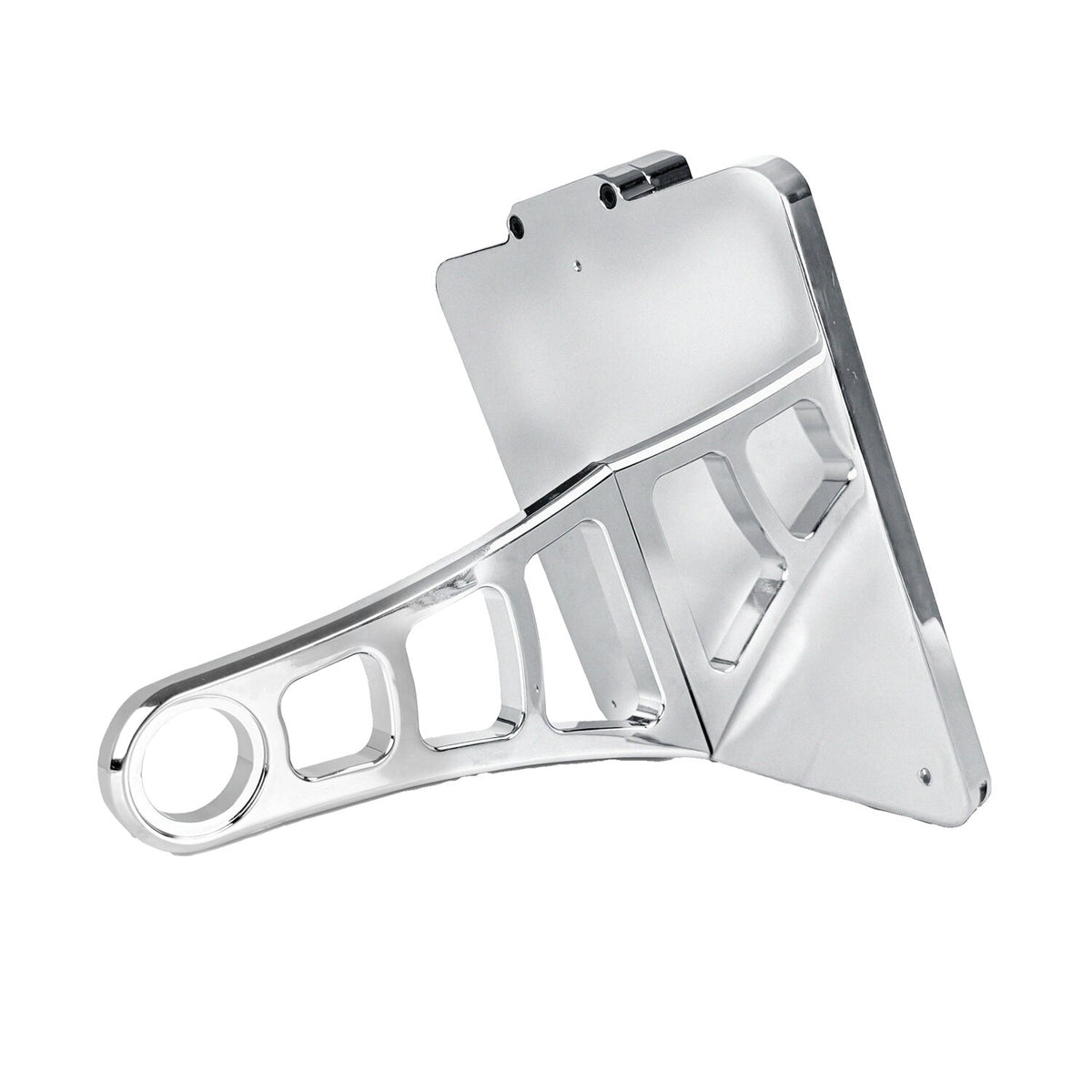 HeinzBikes, side mount license plate bracket. Chrome