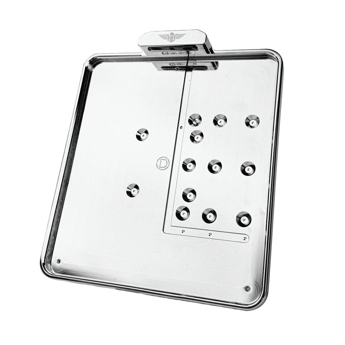 HeinzBikes, side mount license plate bracket. Chrome